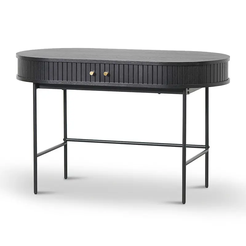1.2M Black Home Office Desk 1