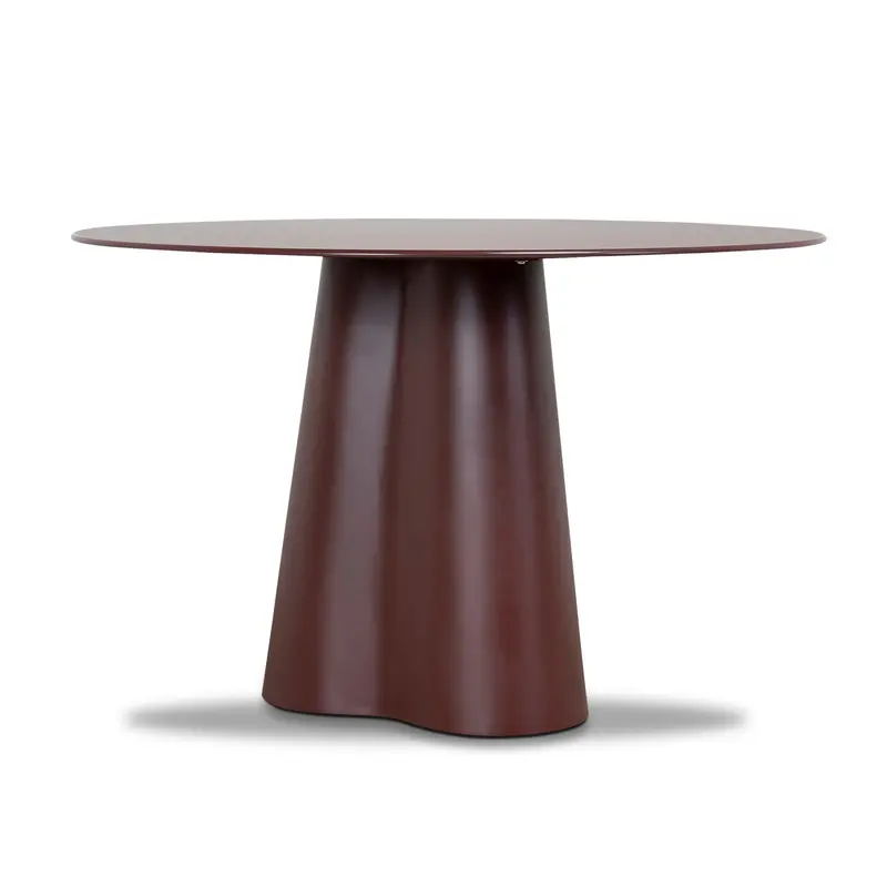 1.2M Red Tempered Glass Dining Table 1