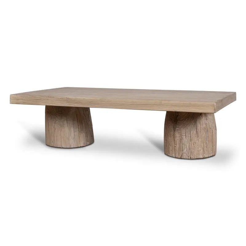 1.3 M Natural Wood Grain Coffee Table – Organic Aesthetic 1