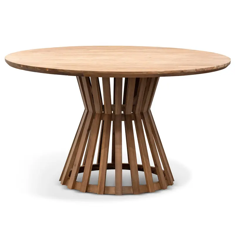 1.35M Natural Light Round Dining Table 1