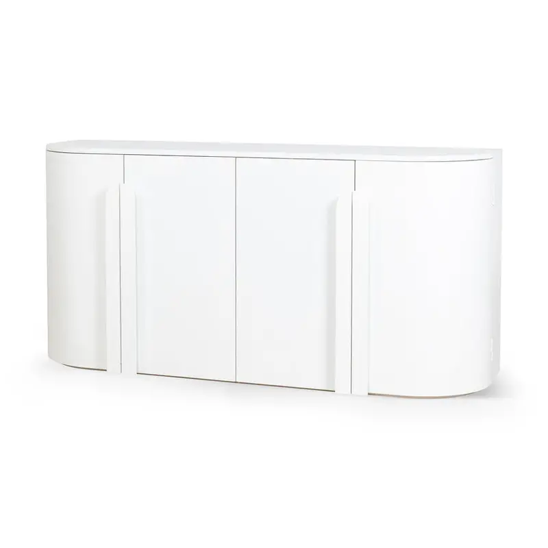 1.6-Meter Fully White Sideboard 1