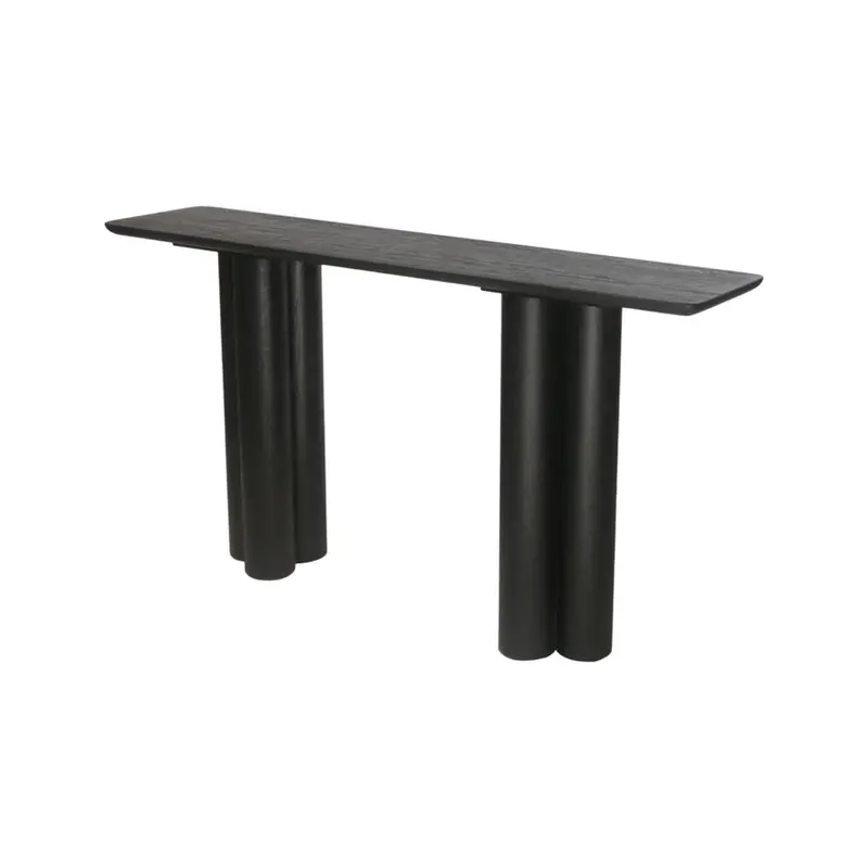 1.6M Black Console Table For Hallway Or Entryway 1