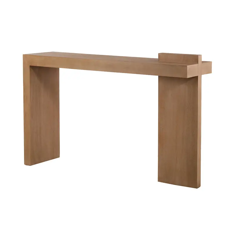1.6M Natural Elm Console Table – Minimalist Style 1