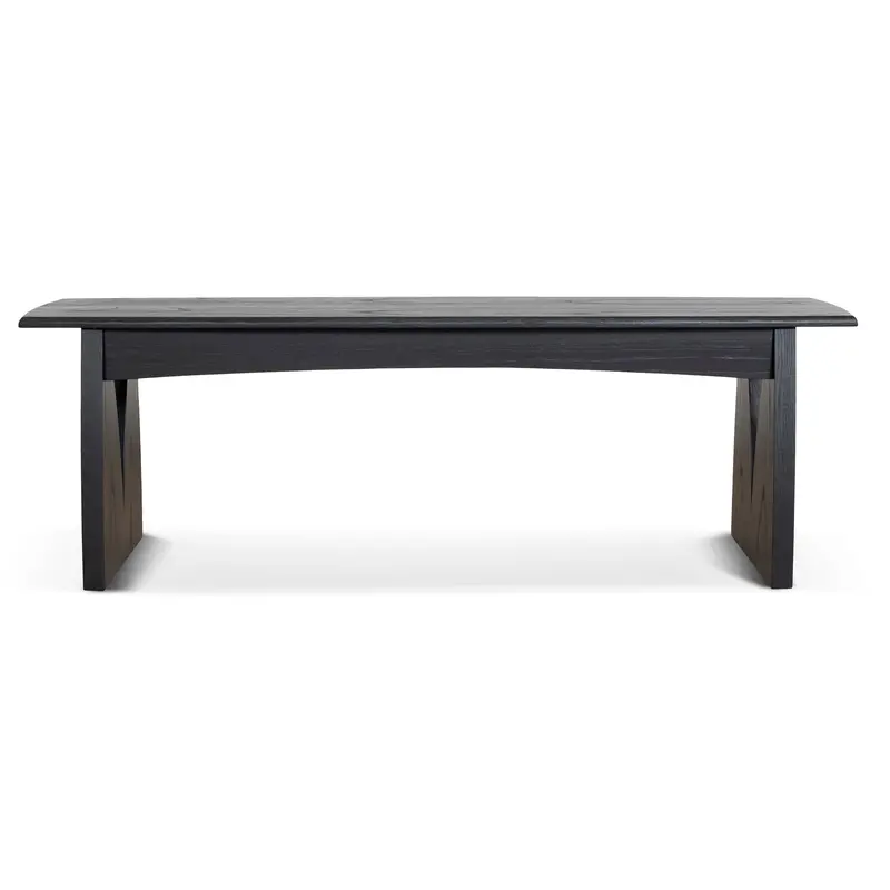1.8 M Full-Black Elm Dining Table 1