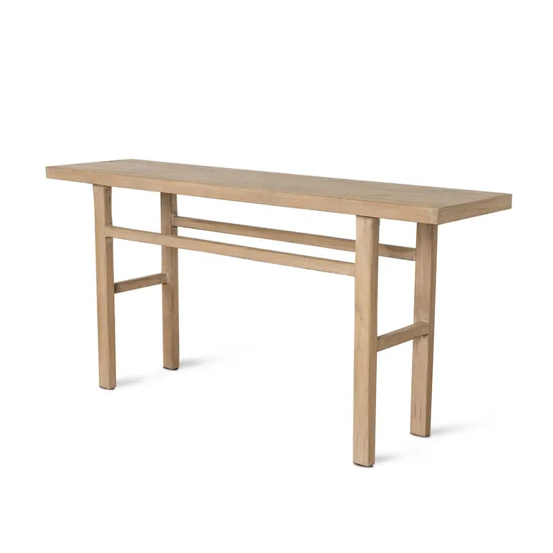 1.8M Natural Elm Wide Console Table 1