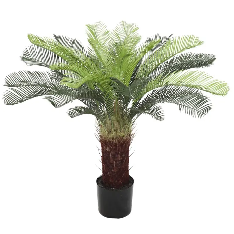 105Cm Uv-Resistant Artificial Cycad Palm Tree – Lifelike Indoor Plant 1