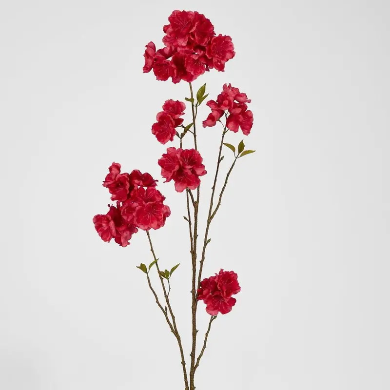 118Cm Dark Pink Peach Blossom Stem – Rich-Tone Artificial Branch 1