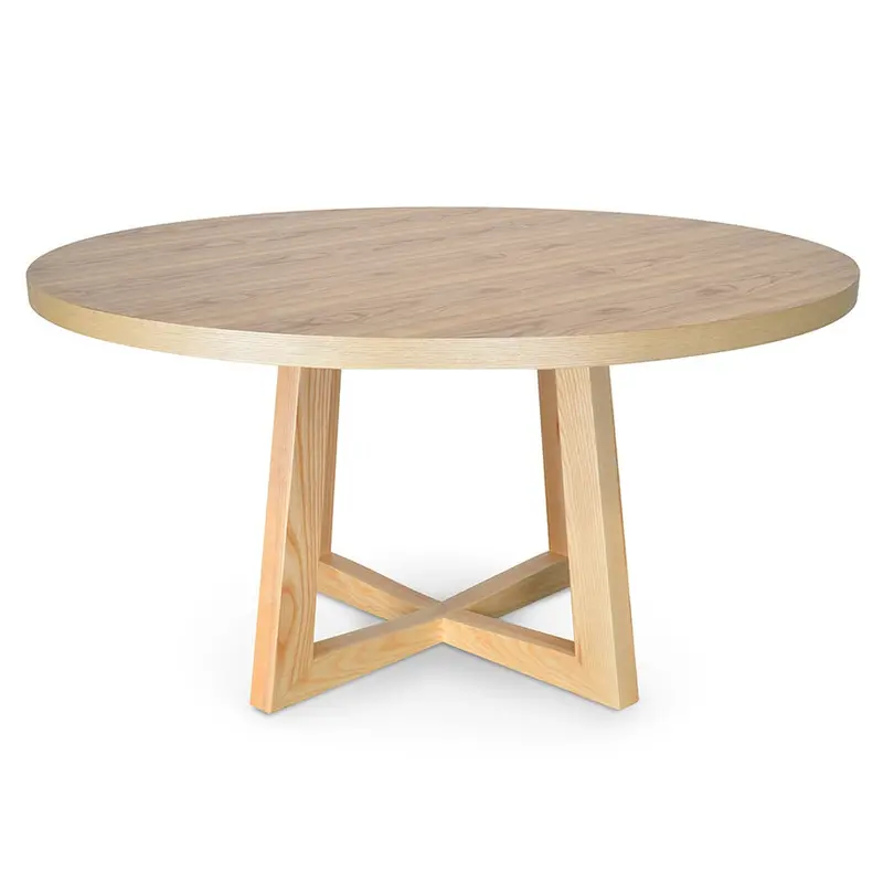 150Cm Natural Round Dining Table 1