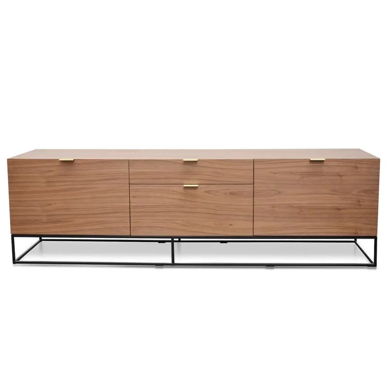 180Cm Walnut Tv Entertainment Unit For Living Room 1