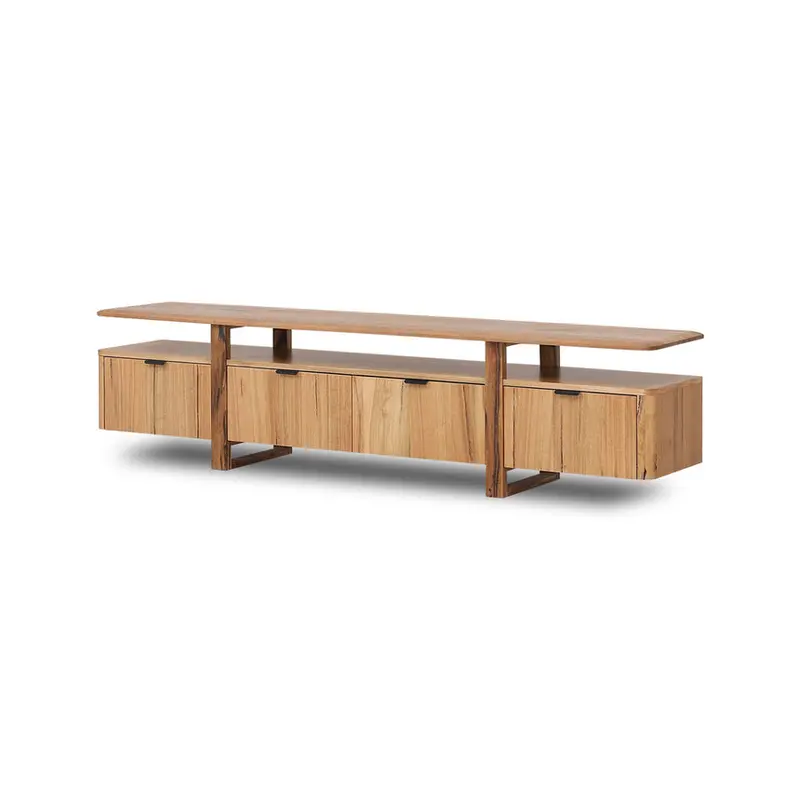 2.1M Natural Wood Tv Entertainment Unit 1