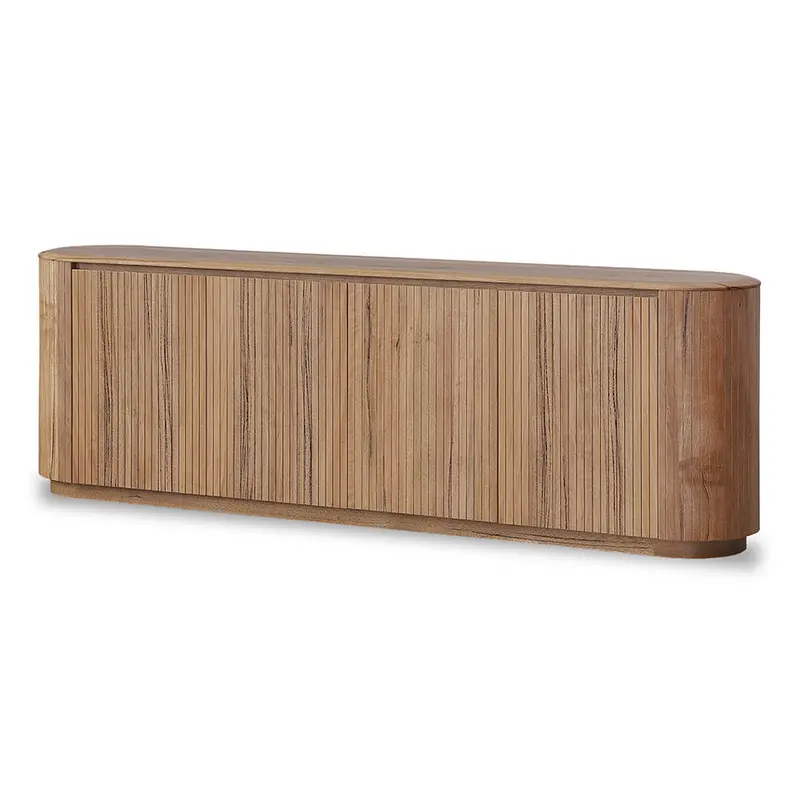 2.4M Natural-Finish Buffet Cabinet 1