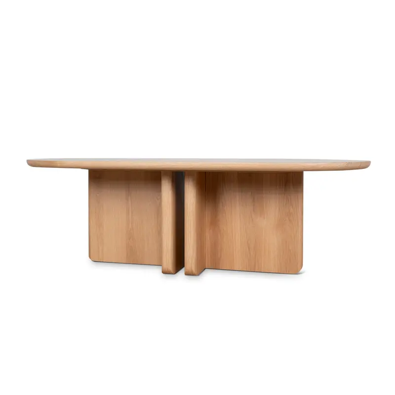 2.4M Natural Oak Dining Table – Rustic Elegance 1