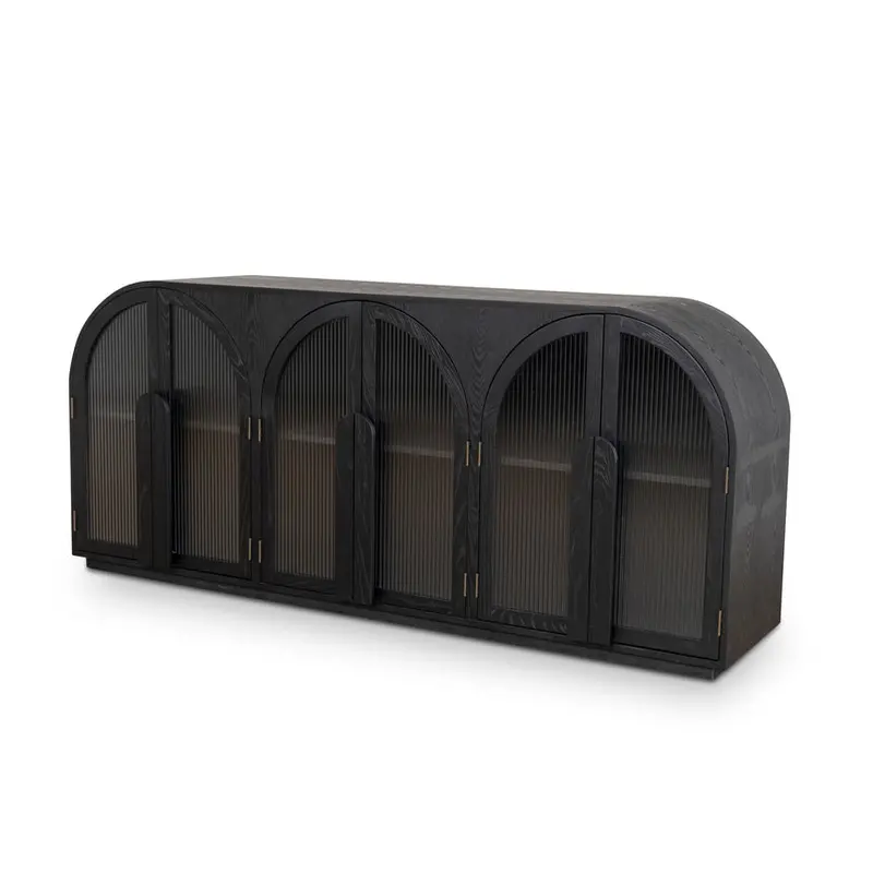2-Meter Full-Black Sideboard 1