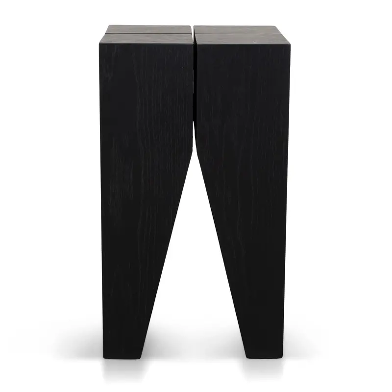 27Cm Square Full-Black Side Table – Small-Scale Stylish Accent Piece 1