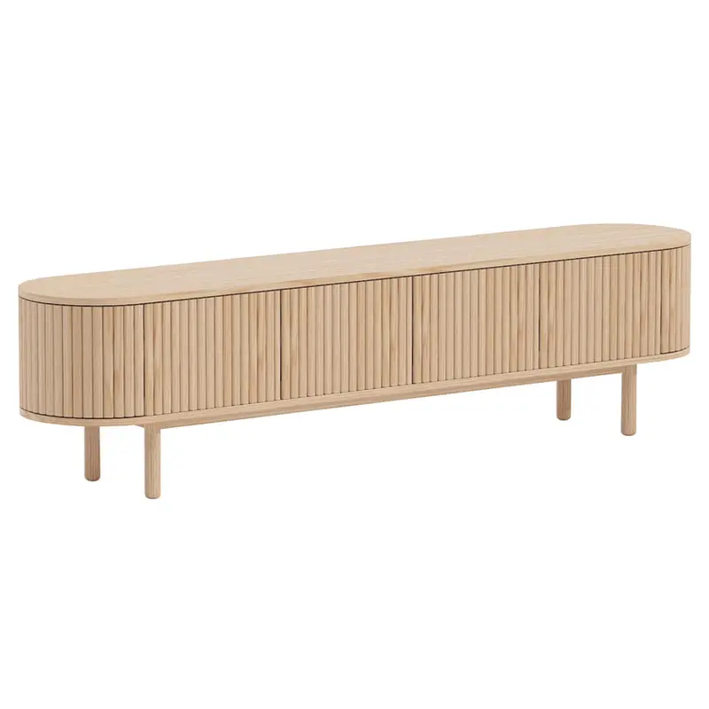 2M Natural Wood Tv Entertainment Unit 1