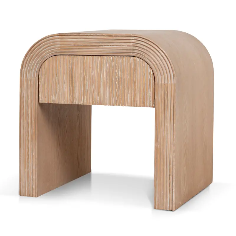 55Cm Light Natural Finish Nightstand 1
