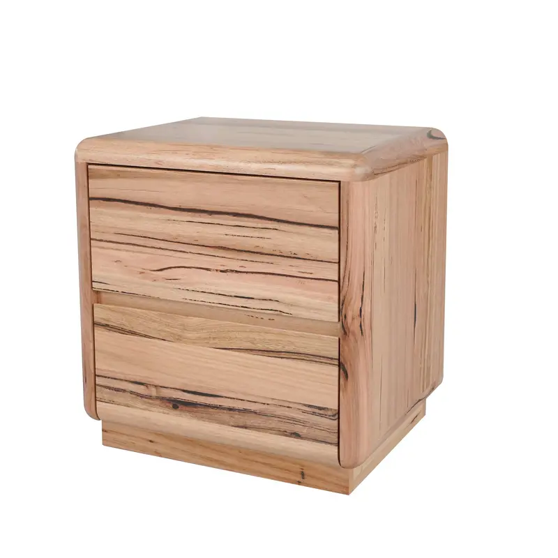 56Cm Compact Nightstand In Messmate Wood 1