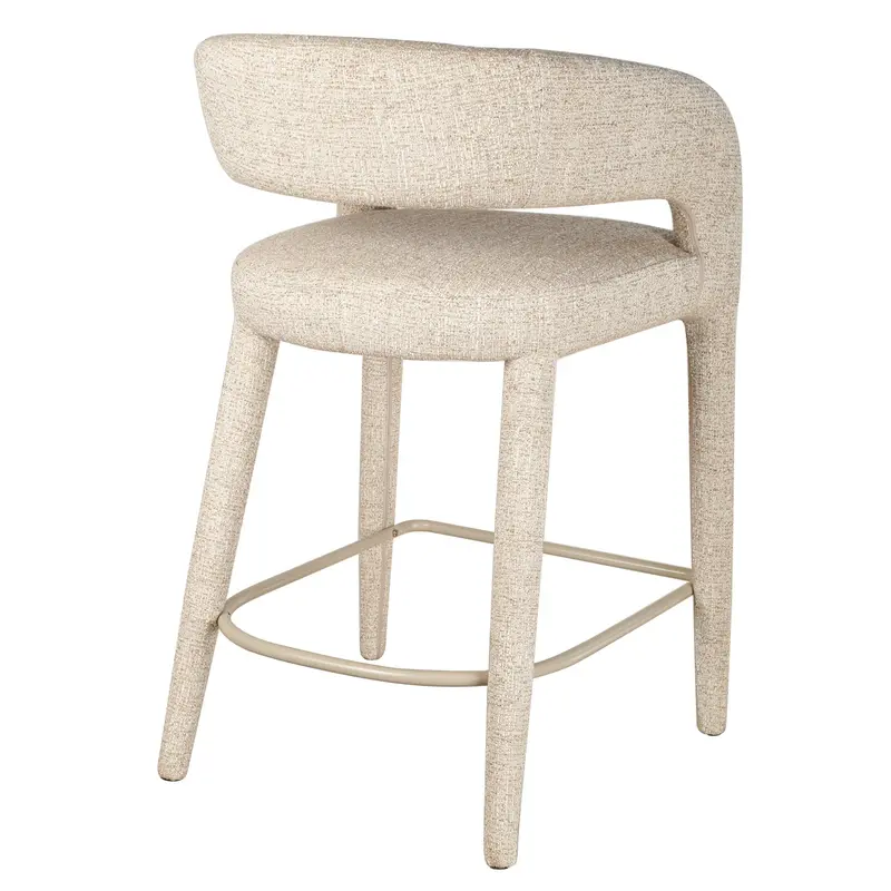 65Cm Chrome Grey Barstool 1