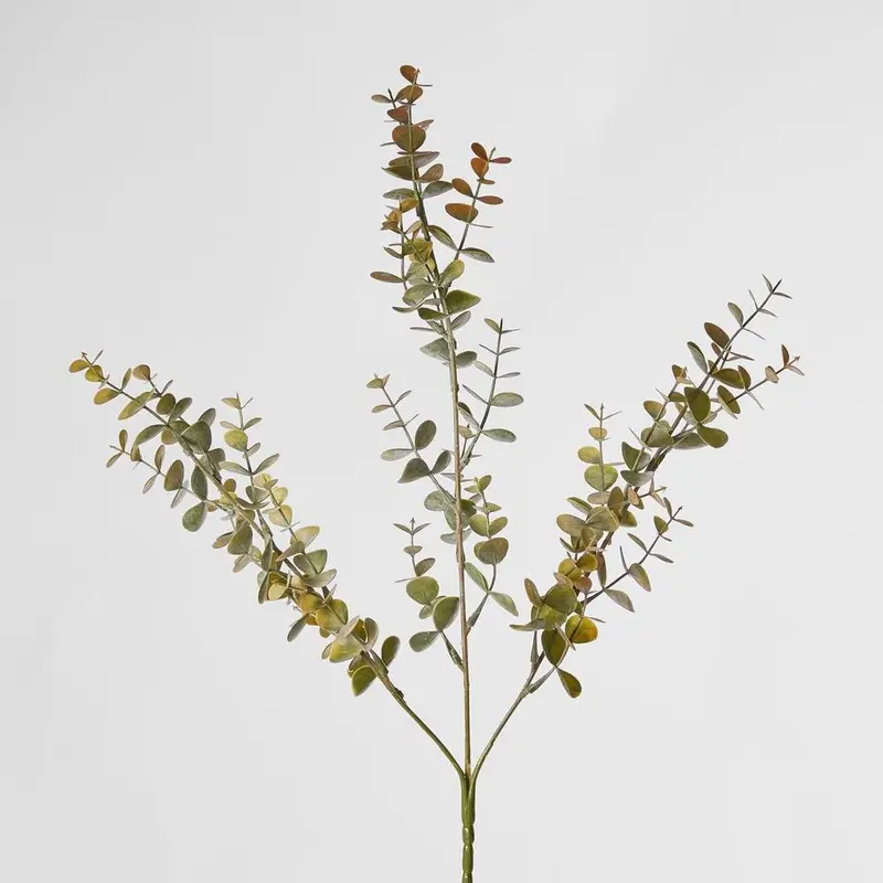 65Cm Pink-Toned Eucalyptus Floral Spray – Decorative Stem 1
