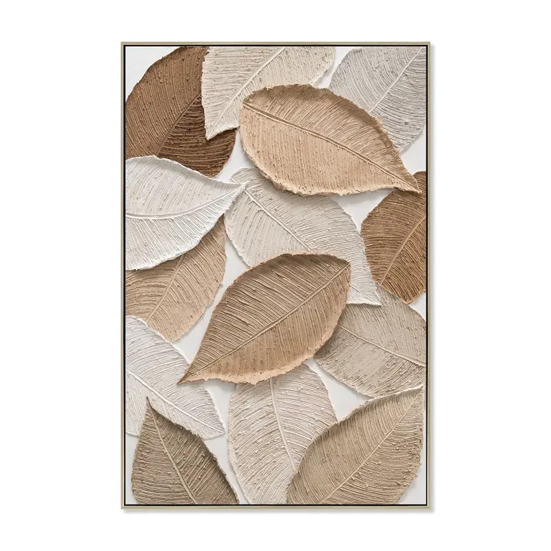 80X120Cm Textured Wood Frame Canvas Art 1