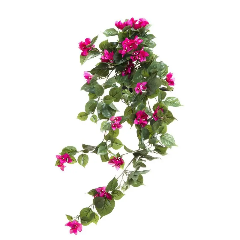 90Cm Magenta Bougainvillea Bush – Vibrant Hanging Faux Plant 1