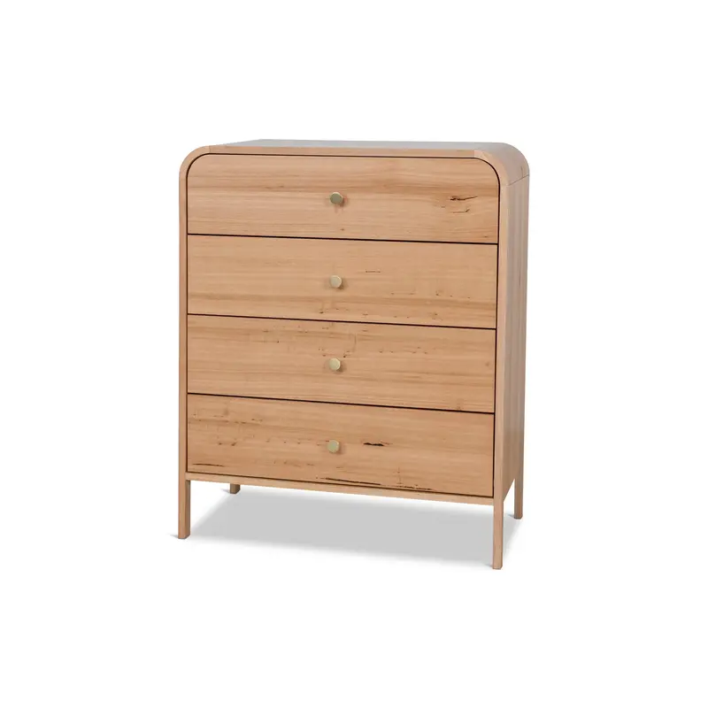 90Cm Tallboy Chest In Messmate – 5-Drawer Bedroom Storage 1