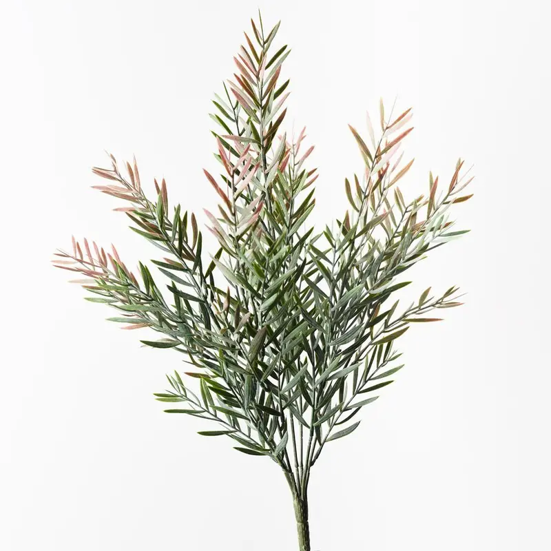 Acacia Leaf Bush Arrangement – Set Of 12 Full Artificial Stems 1