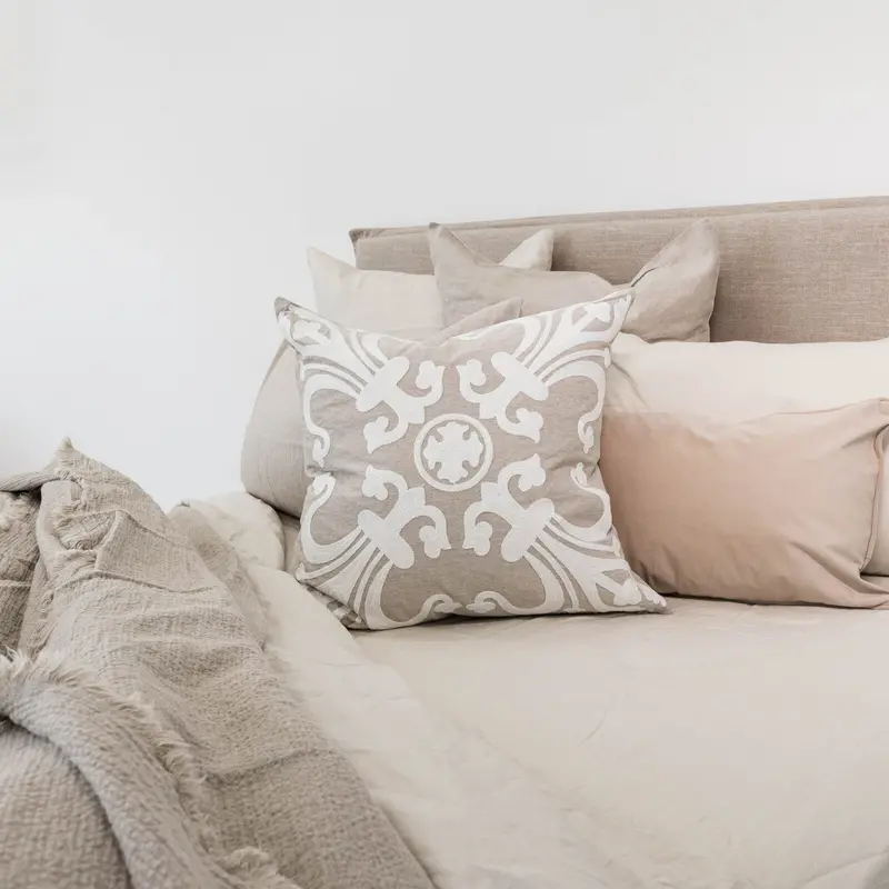 Alabaster Linen Bed Sheets Set 1