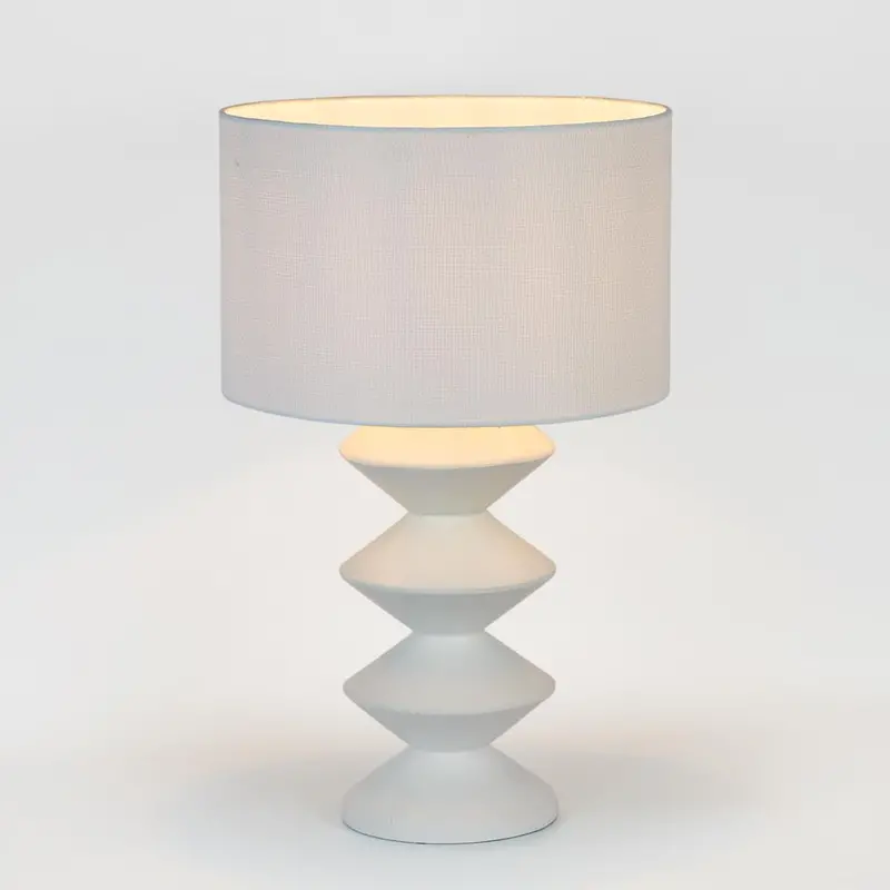 Aldo Table Lamp – Sleek Matte White Finish 1