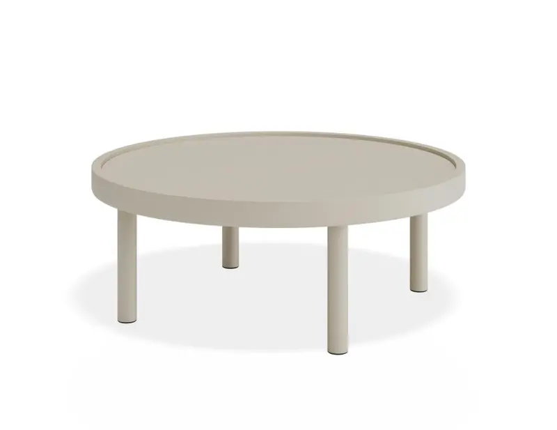 Aluna Outdoor Coffee Table In Latte Tone 1