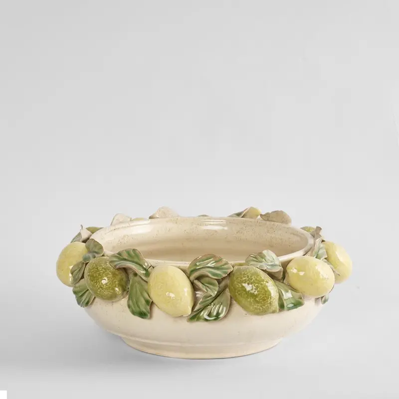Amalfi Lemon-Shaped Ceramic Bowl – Vibrant Kitchen Or Bar Accent 1