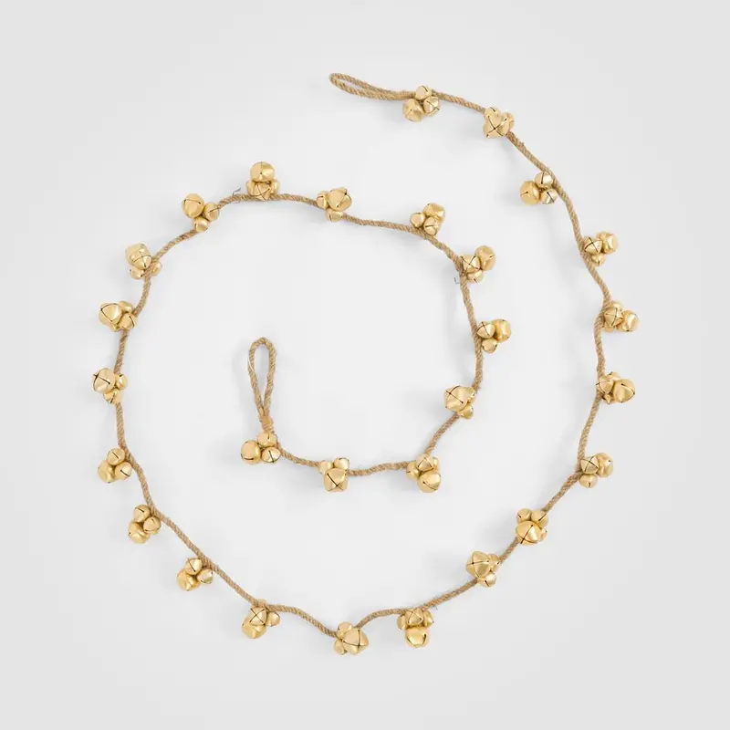 Amardine Gold-Tone Bell Garland – Elegant Holiday Accent 1