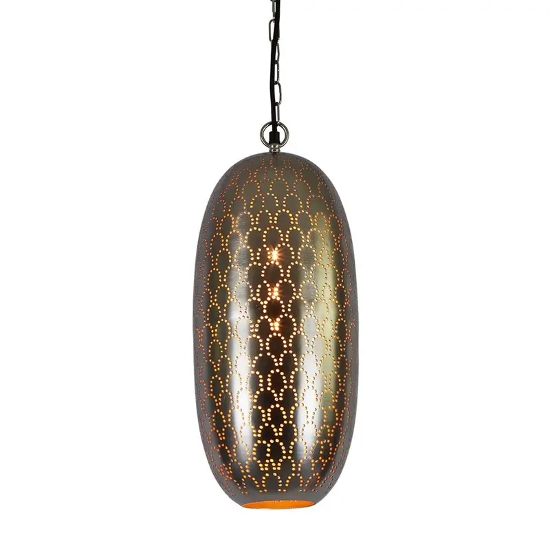 Anaconda Nickel Ceiling Pendant With Sculptural Design 1