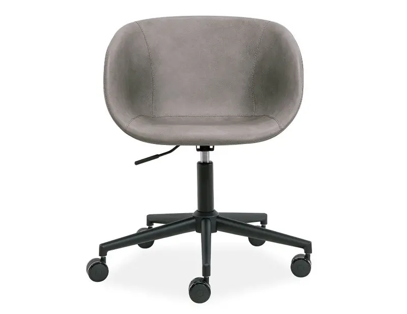 Andorra Ergonomic Office Chair In Vintage Grey Upholstery 1