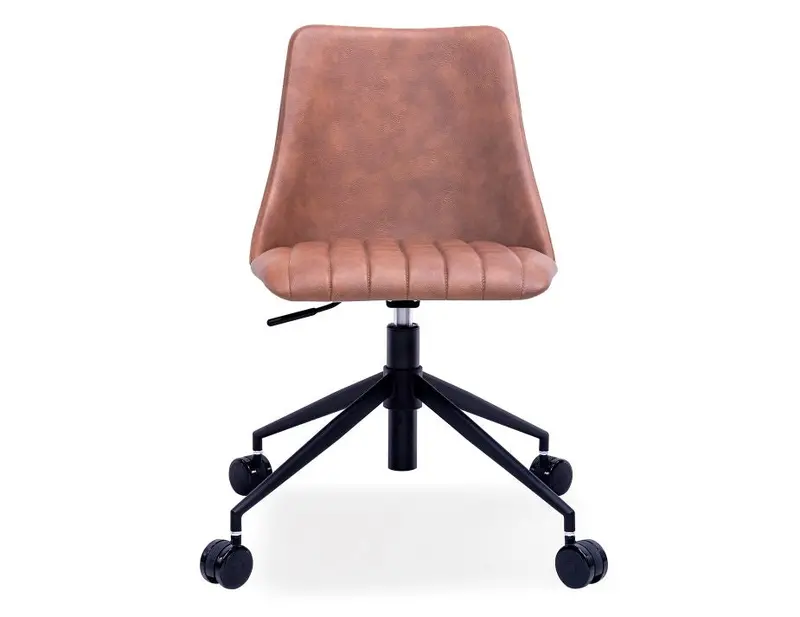Andorra Vintage-Style Office Chair – Tan Seat 1