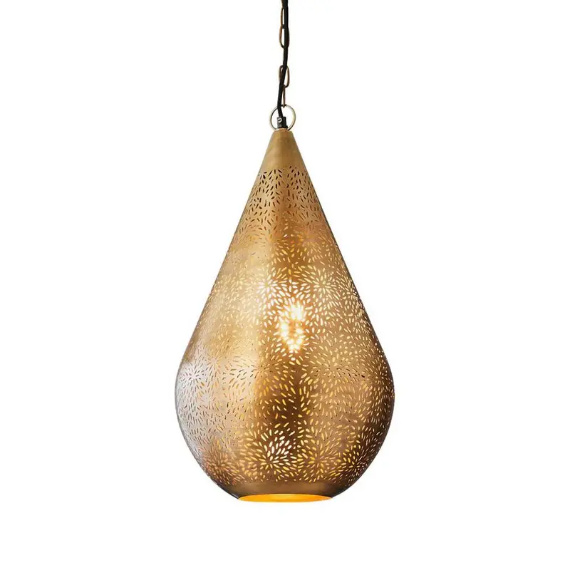 Aquarius Medium Brass Ceiling Pendant Light 1