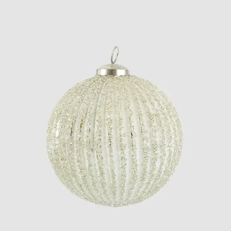 Arctic Large Hand-Blown Glass Christmas Bauble 1