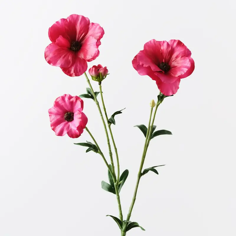Artificial Ranunculus Floral Spray – 12-Stem Decor Bundle 1