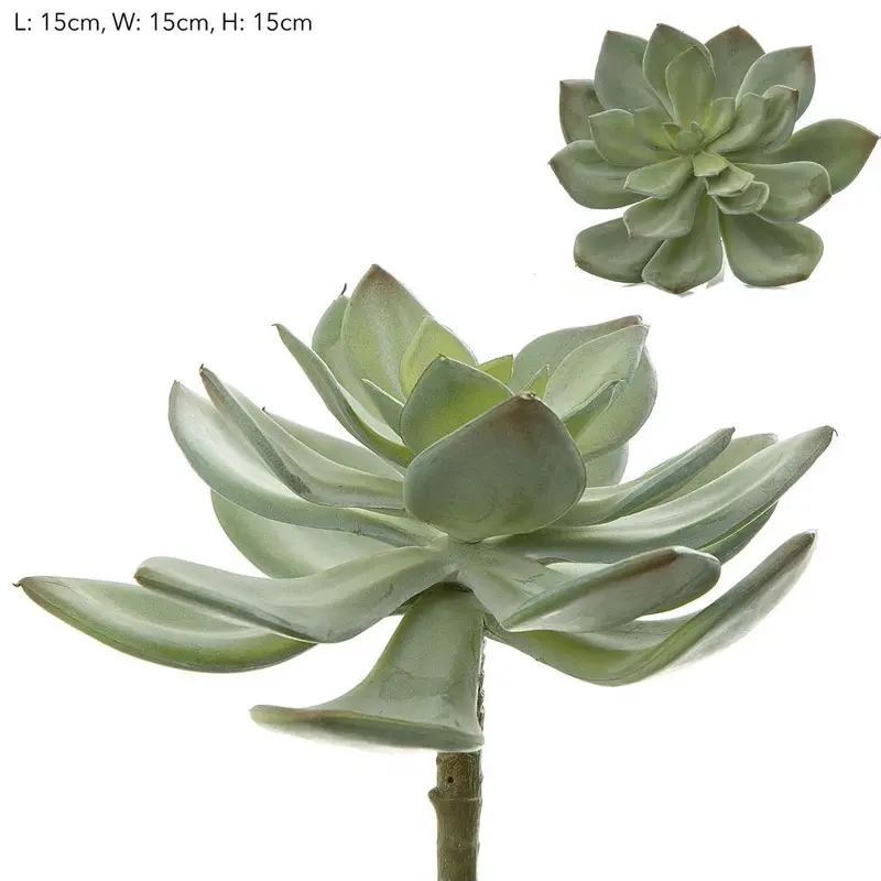 Artificial Succulent Pearl Pick – 15Cm Green Potted Accent 1