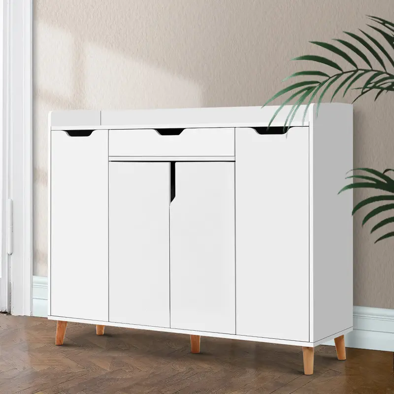 Artiss 26-Pair White Shoe Rack Cabinet With Adjustable Shelves – Cissy Design 1
