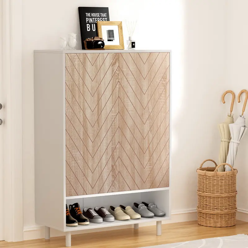 Artiss 6-Tier White Shoe Organizer Cabinet For Up To 24 Pairs 1