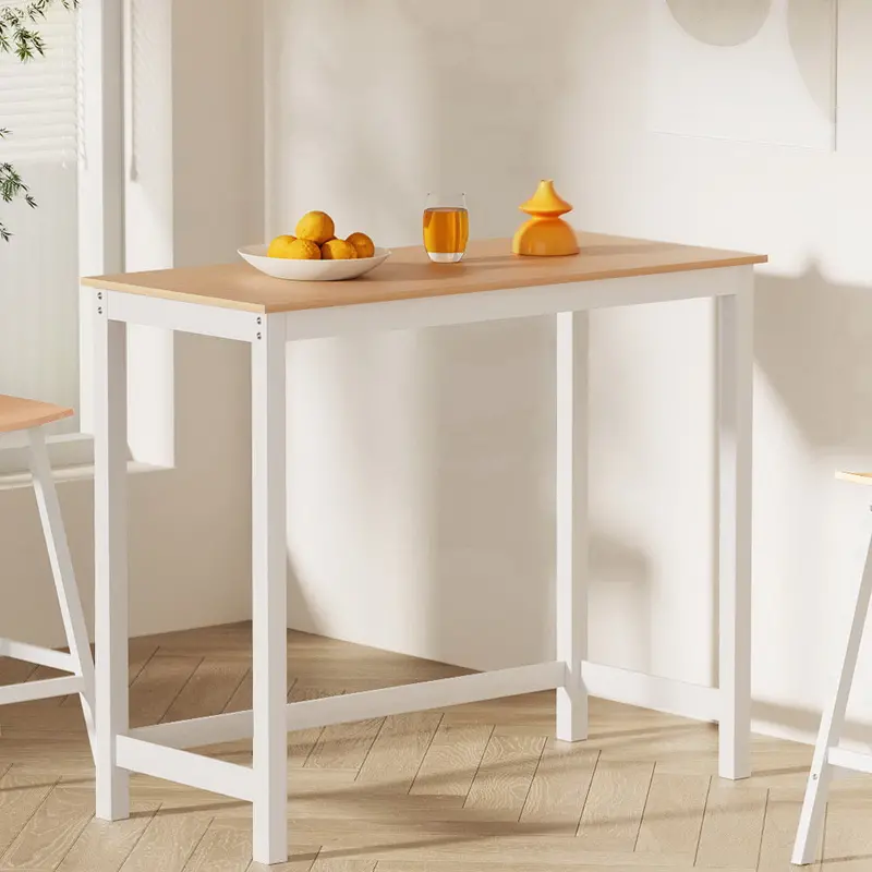 Artiss Ari Rectangular Bar Table – 108Cm Solid Surface Height Dining Table 1