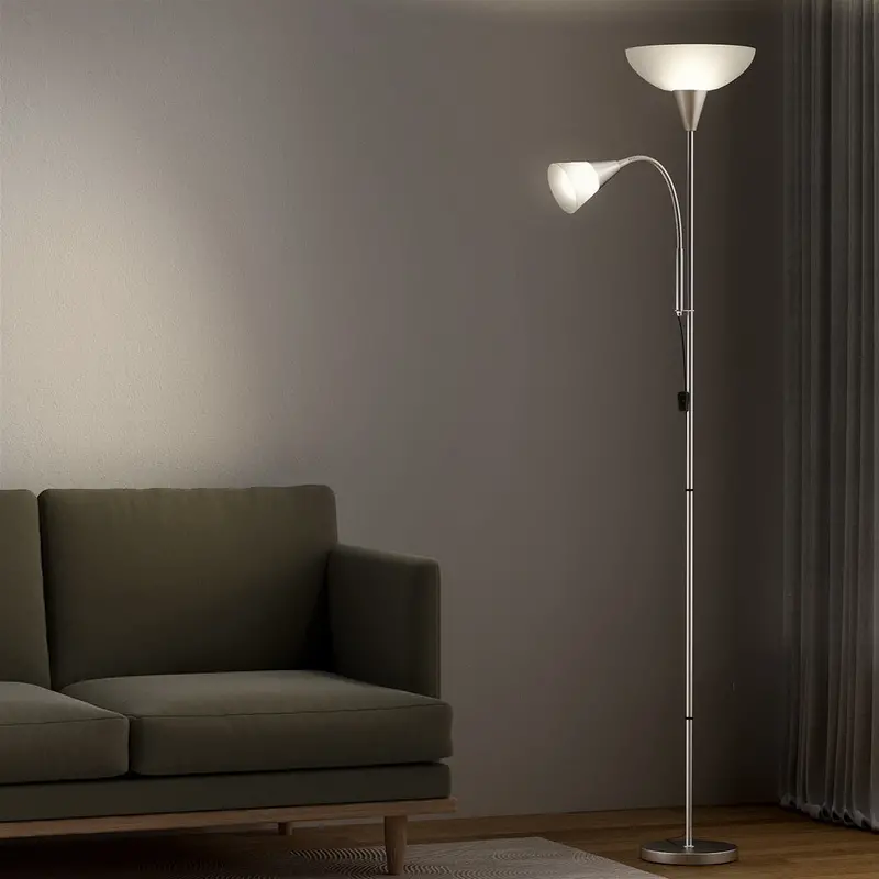 Artiss Modern Silver Mother-And-Child Floor Lamp For Living Room Or Office 1