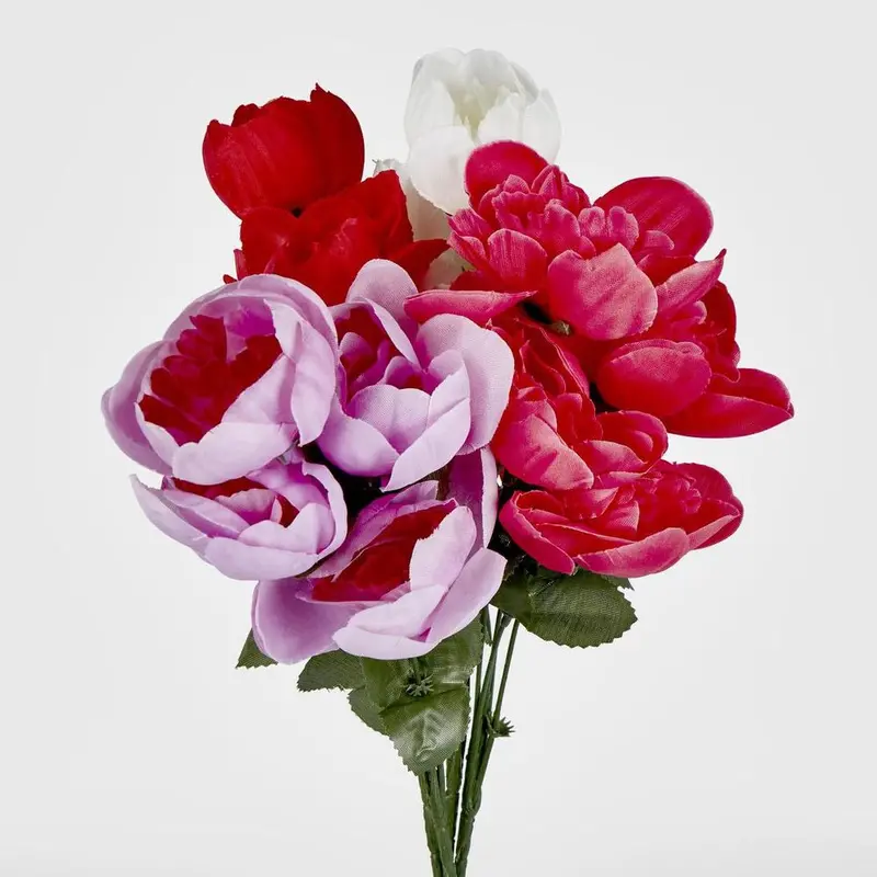 Assorted Pink And White Peony Bushes, Box Of 60 Stems For Bulk Arranging 1