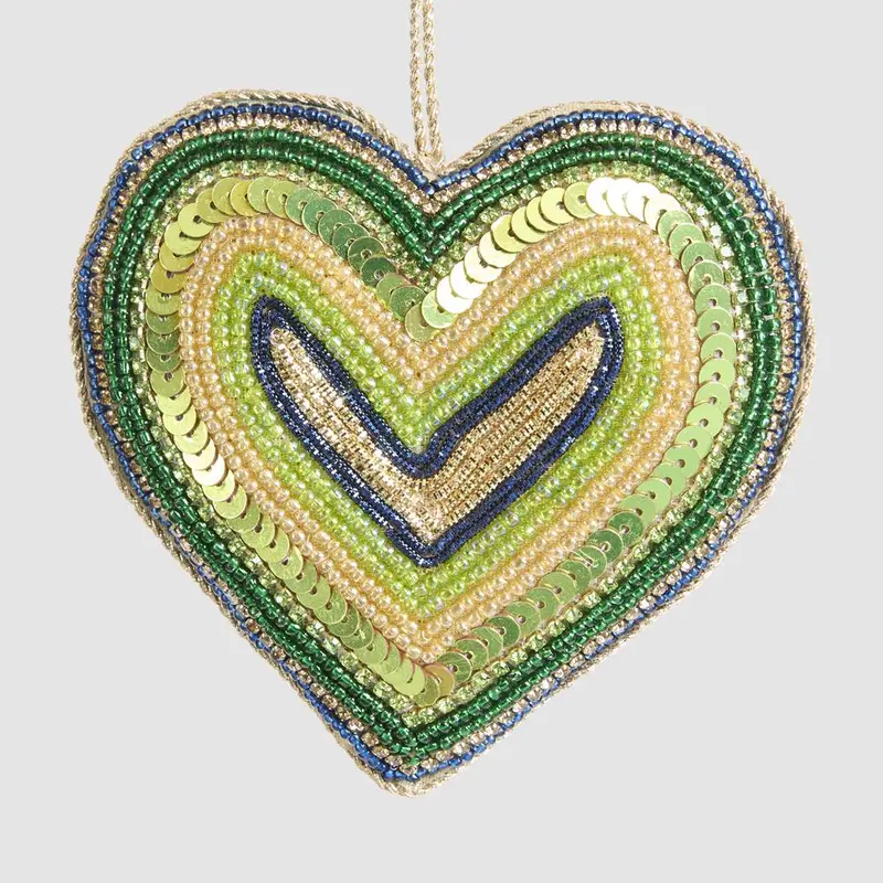 Astini Green Heart Ornament For Home Decor 1