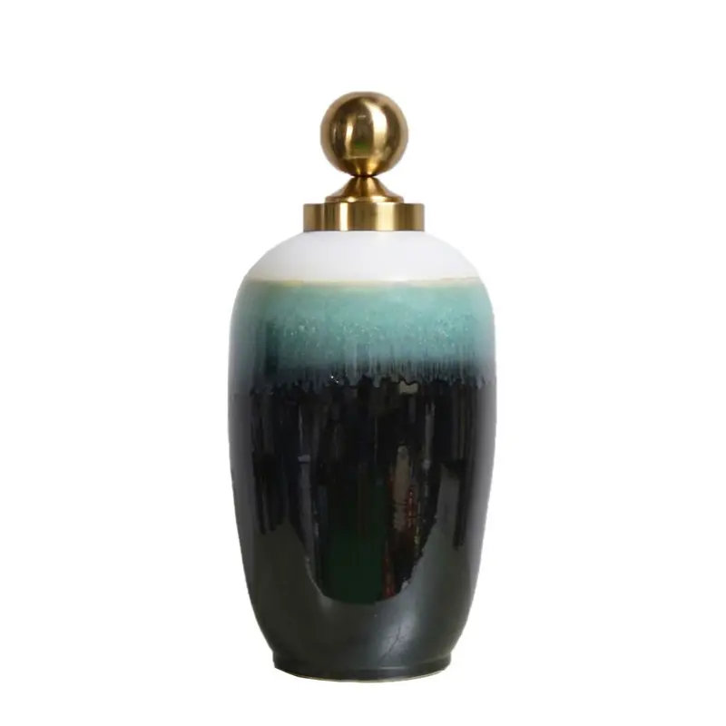 Atalya Oversized Ginger Jar In Glossy Ginger Finish 1
