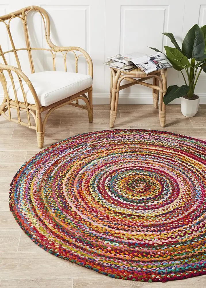 Atrium Chindi Multicolor Rug – 240 X 240 Cm 1