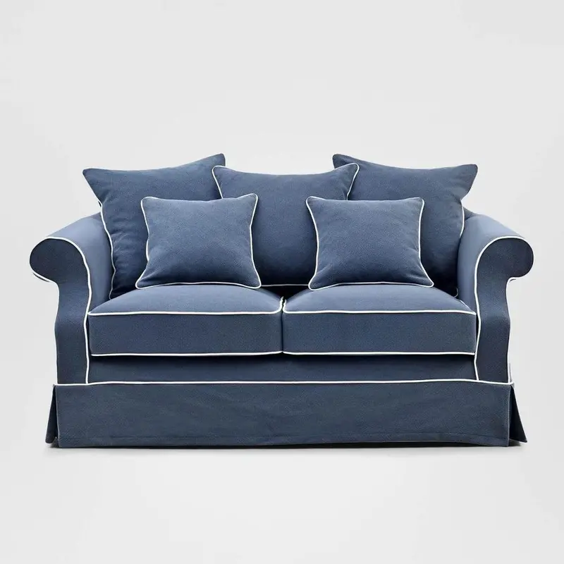 Avalon Hamptons Navy 2-Seater Sofa 1