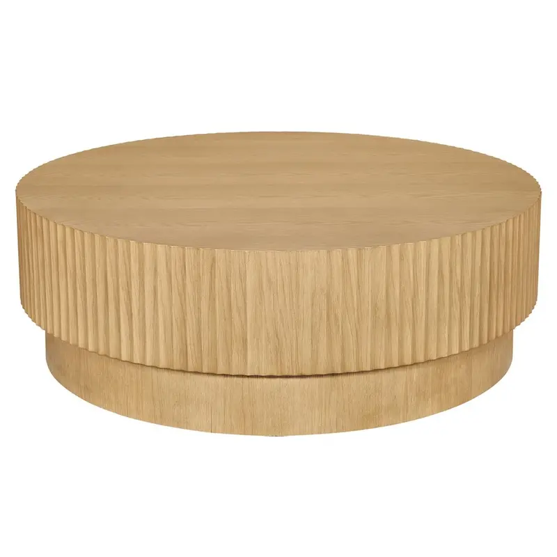 Avery Natural Oak Round Coffee Table 1