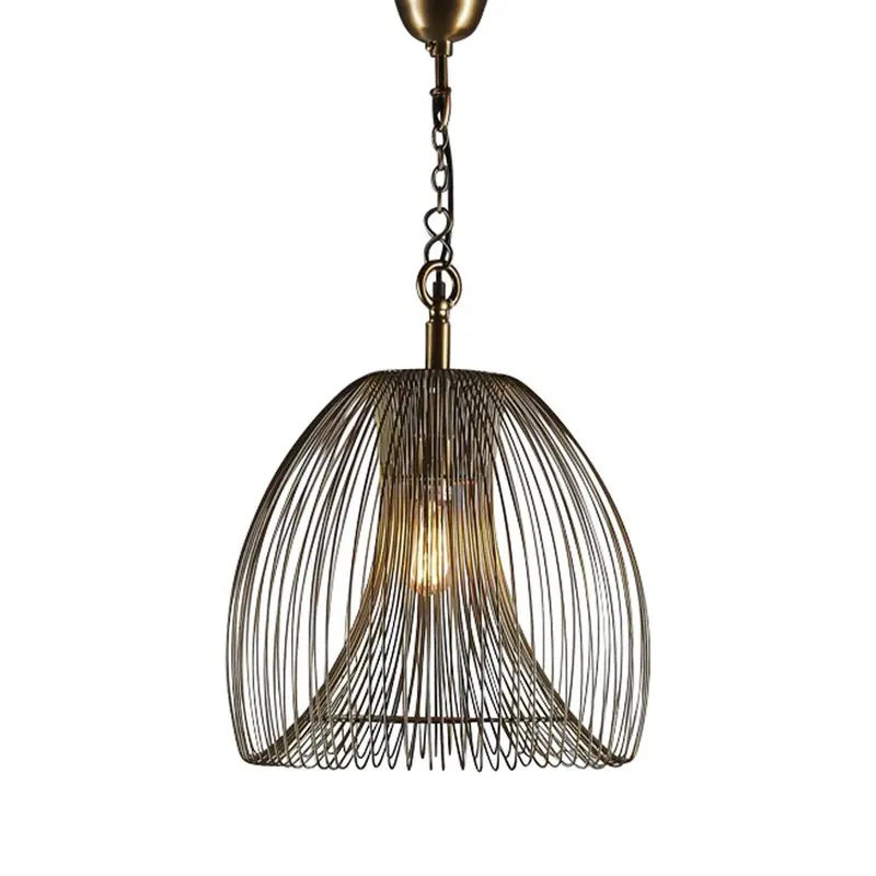 Baker Large Gold Pendant Lamp – Statement Ceiling Fixture 1